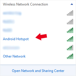 Android Mobile Hotspot Active
