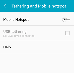 Android: Tethering and Mobile Hotspot