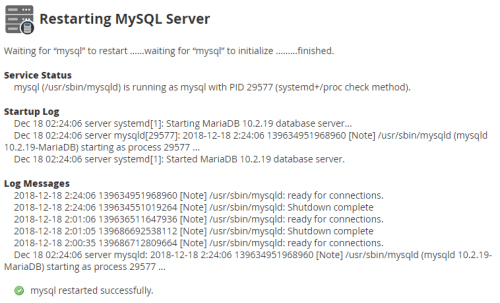 whm-mysql-restart
