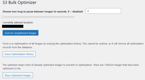 S3 Bulk Optimizer scan